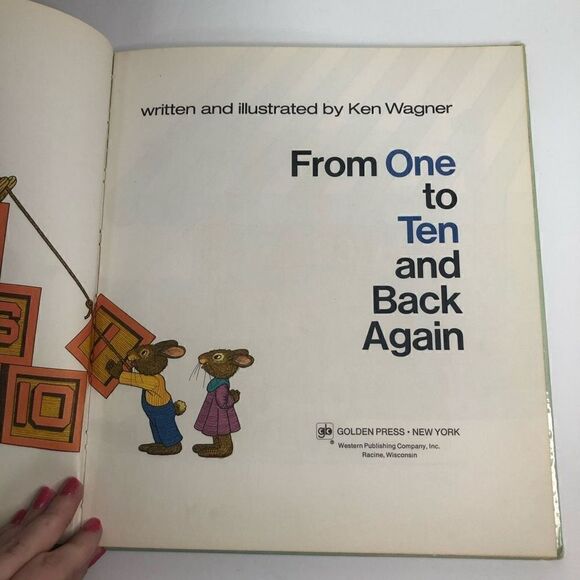 Golden book from 1 to 10 and back again counting book Ken Wagner hardcover kids - Picture 5 of 11